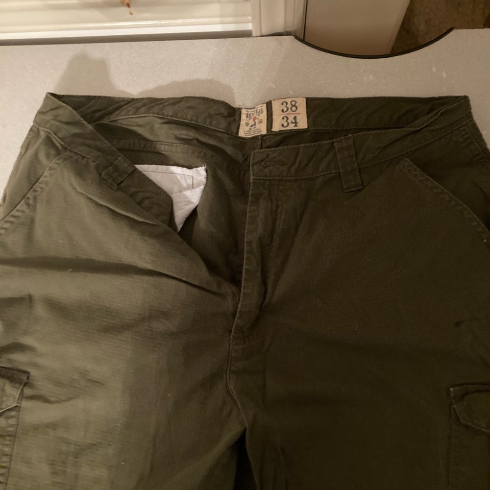 Red head Mens size 38 X 34 pants. Cargo pants